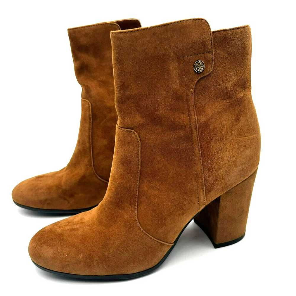 TOMMY HILFIGER Women's 8.5 Brown Suede Leather Ch… - image 2