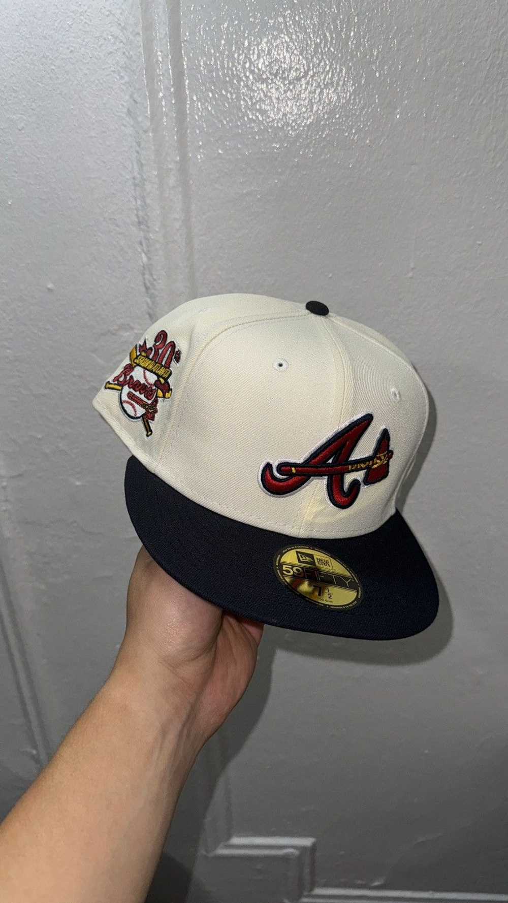 New Era New Era 59fifty White Atlanta Braves Fitt… - image 1