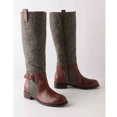 Anthropologie Herringbone Riding boots - image 1