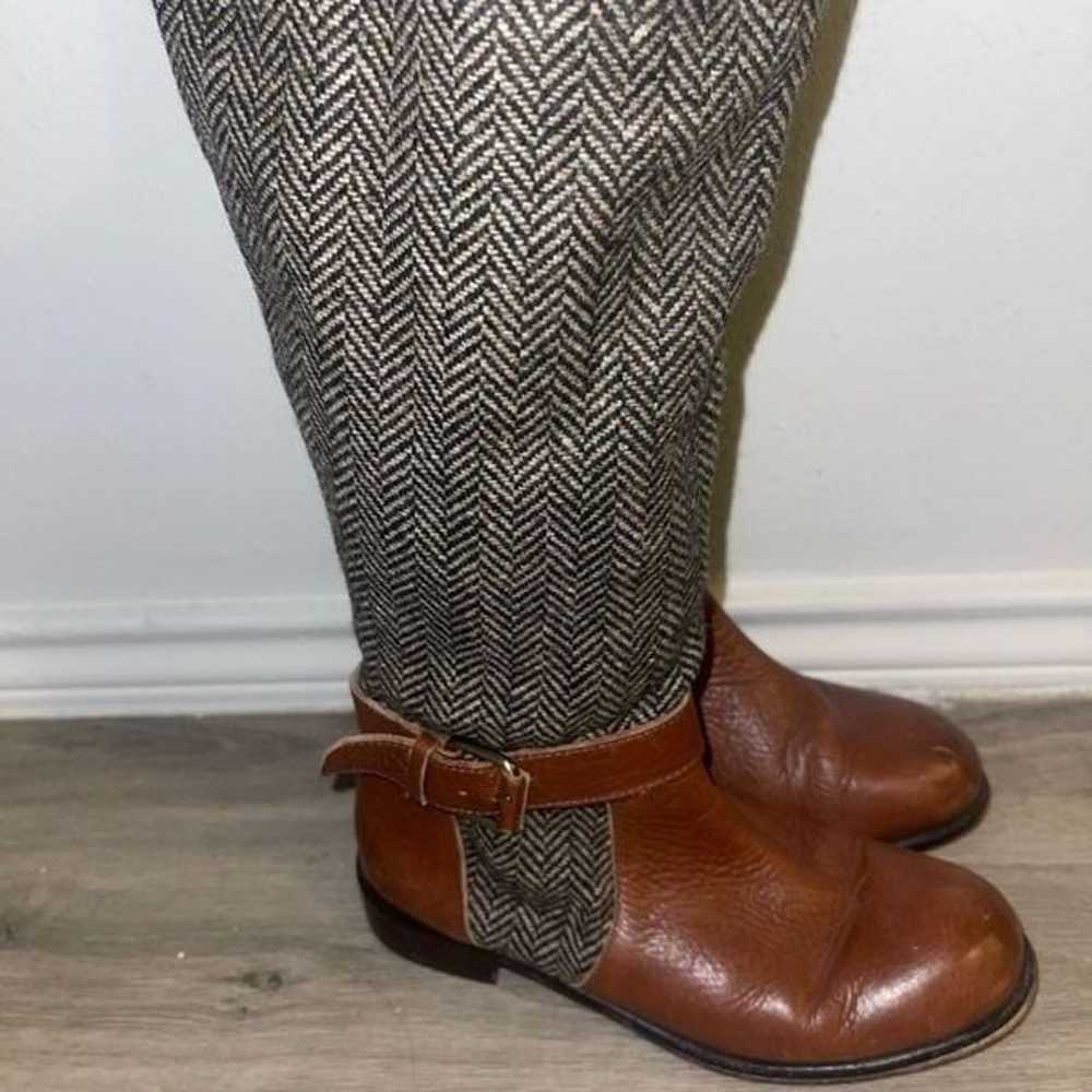 Anthropologie Herringbone Riding boots - image 4