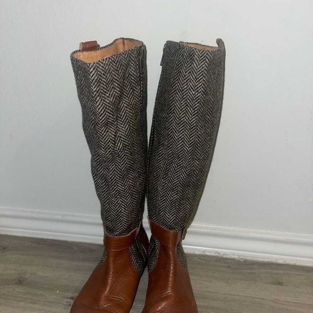 Anthropologie Herringbone Riding boots - image 7