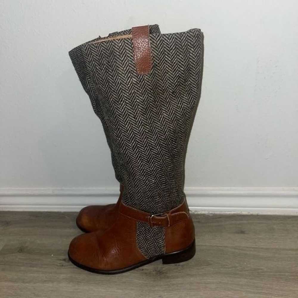 Anthropologie Herringbone Riding boots - image 8