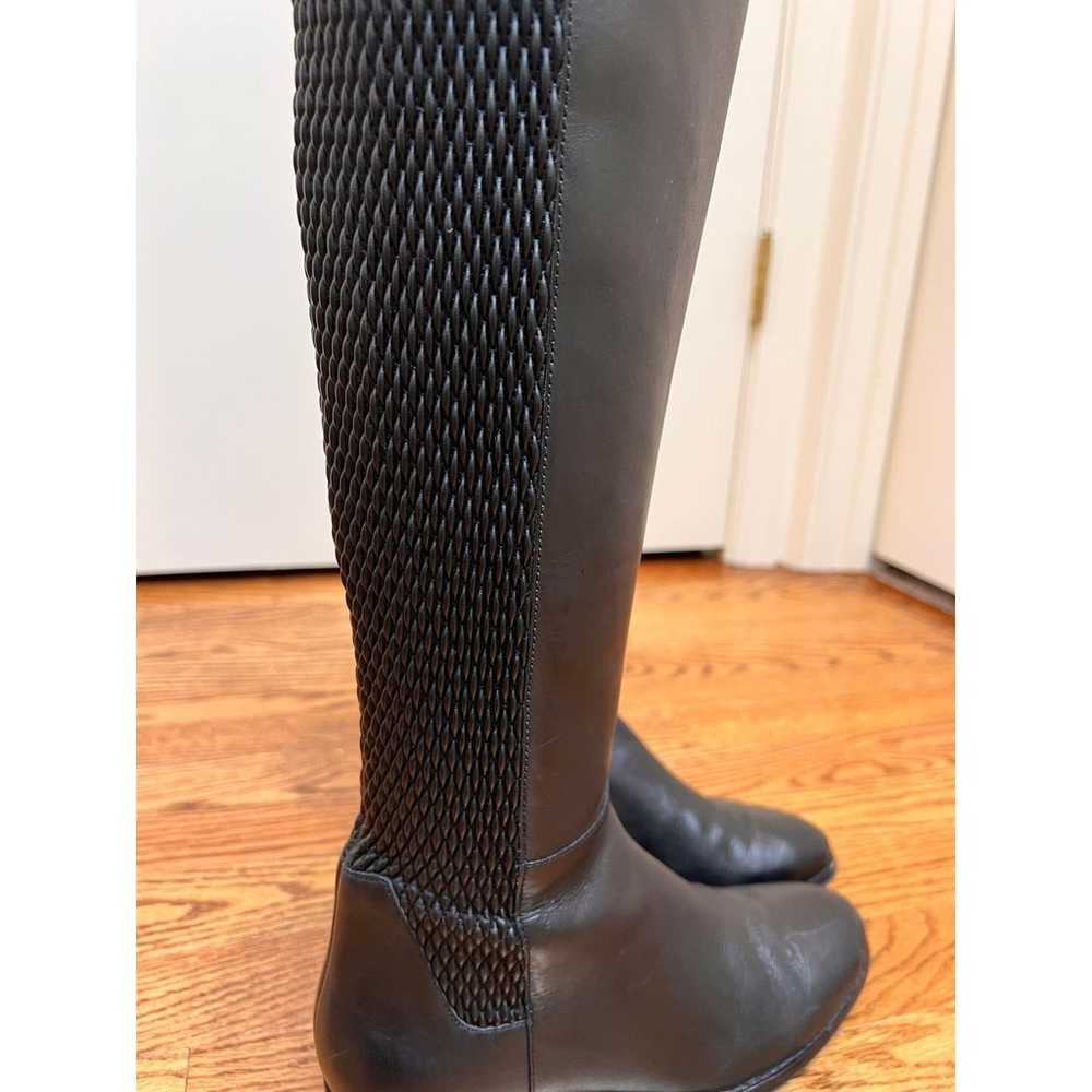 Cole Haan Leather Tall Black Riding Boots W Sz 6.… - image 11