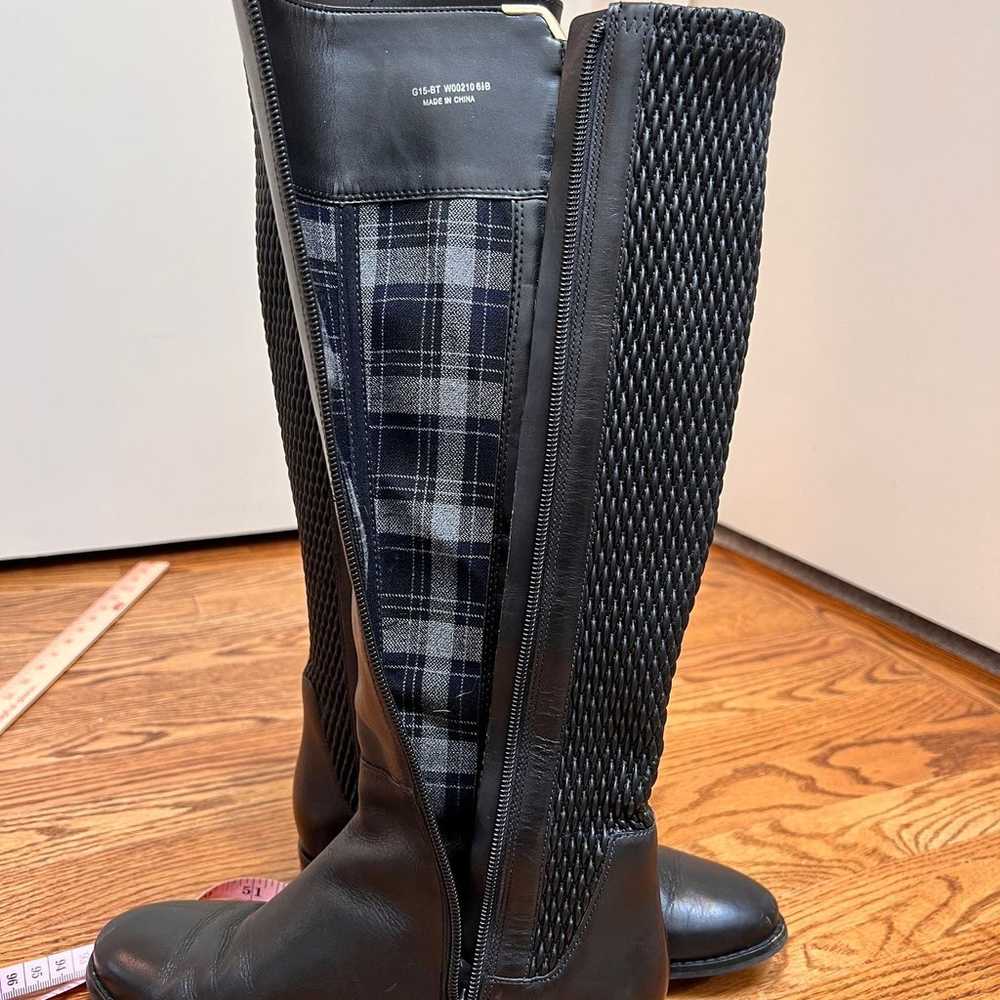 Cole Haan Leather Tall Black Riding Boots W Sz 6.… - image 12