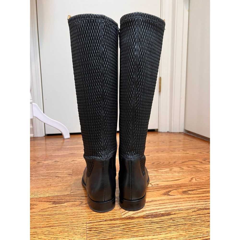 Cole Haan Leather Tall Black Riding Boots W Sz 6.… - image 3