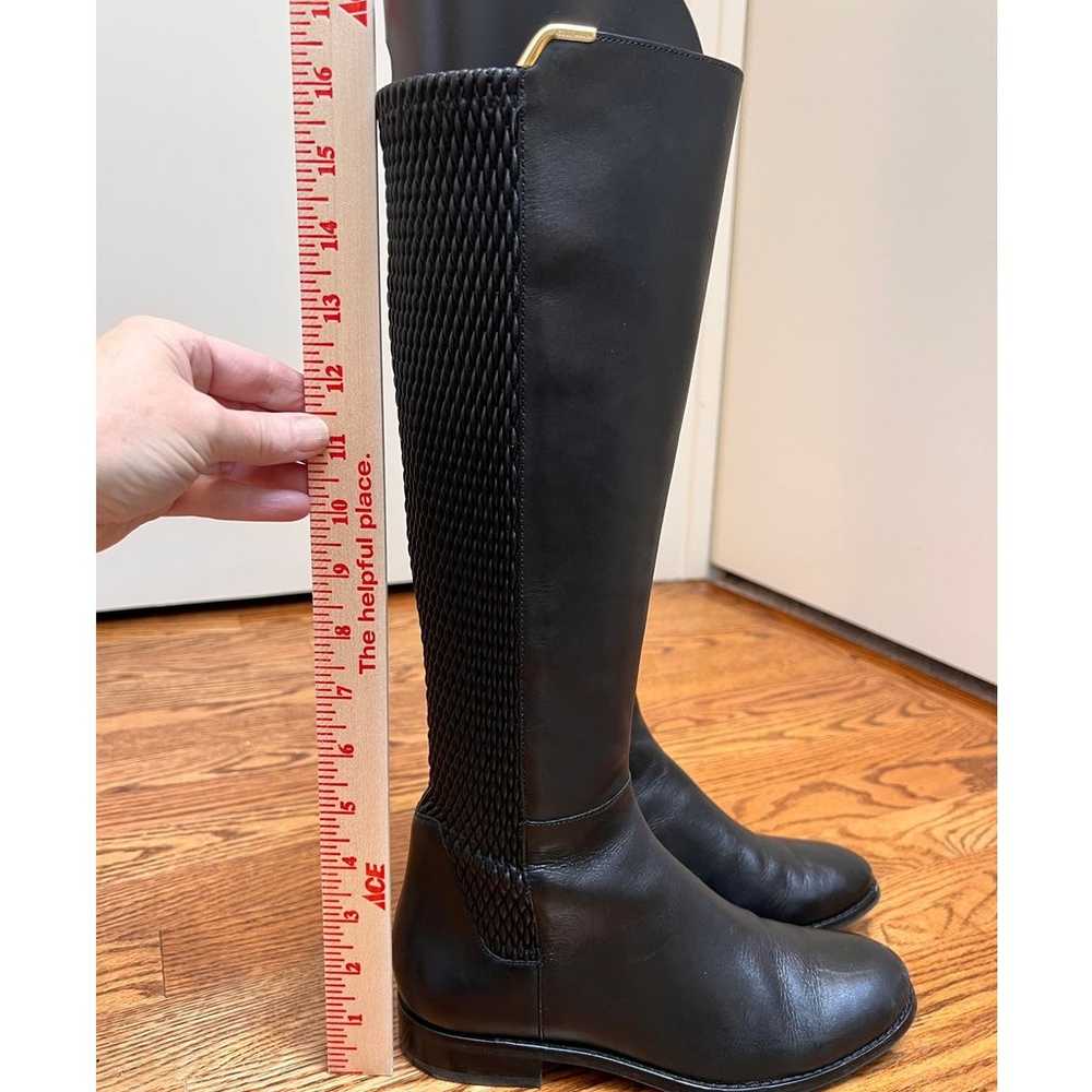 Cole Haan Leather Tall Black Riding Boots W Sz 6.… - image 9