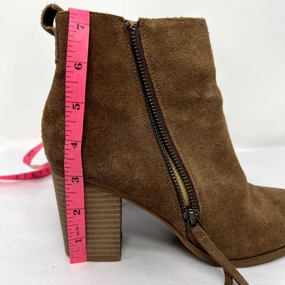 Susina Booties Shoes Women 8M Brown Suede Leather… - image 4