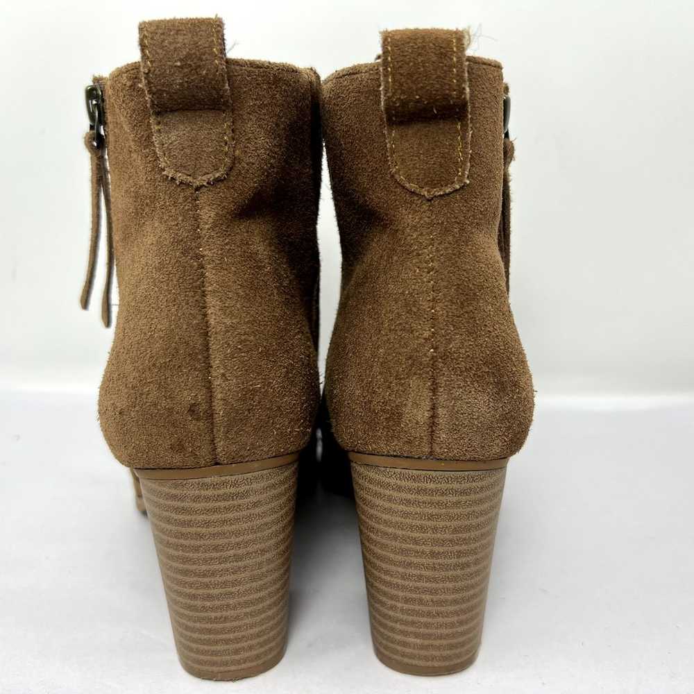 Susina Booties Shoes Women 8M Brown Suede Leather… - image 5