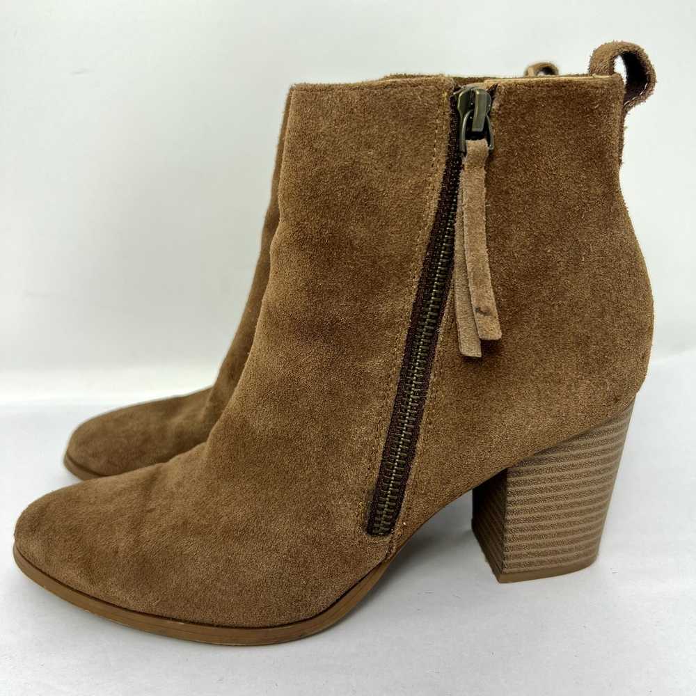 Susina Booties Shoes Women 8M Brown Suede Leather… - image 9