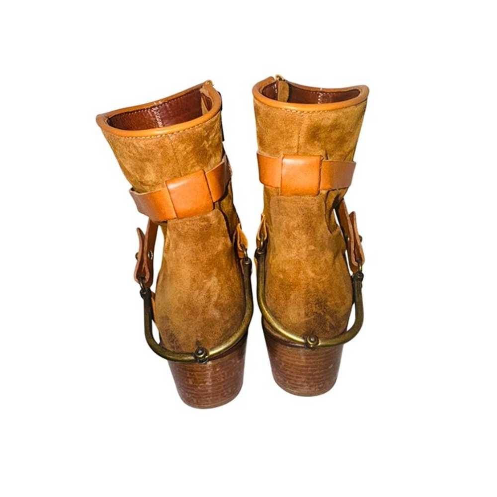 Sundance Ambleside Freebird style boots Brown Sue… - image 9