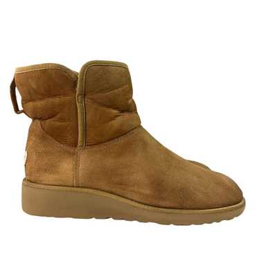 UGG Kristin Brown Shearling Wedge Ankle  Boots Wom