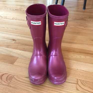 Hunter rain Boots original Nebula magenta fuschia… - image 1