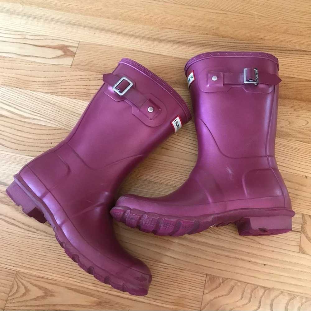 Hunter rain Boots original Nebula magenta fuschia… - image 3