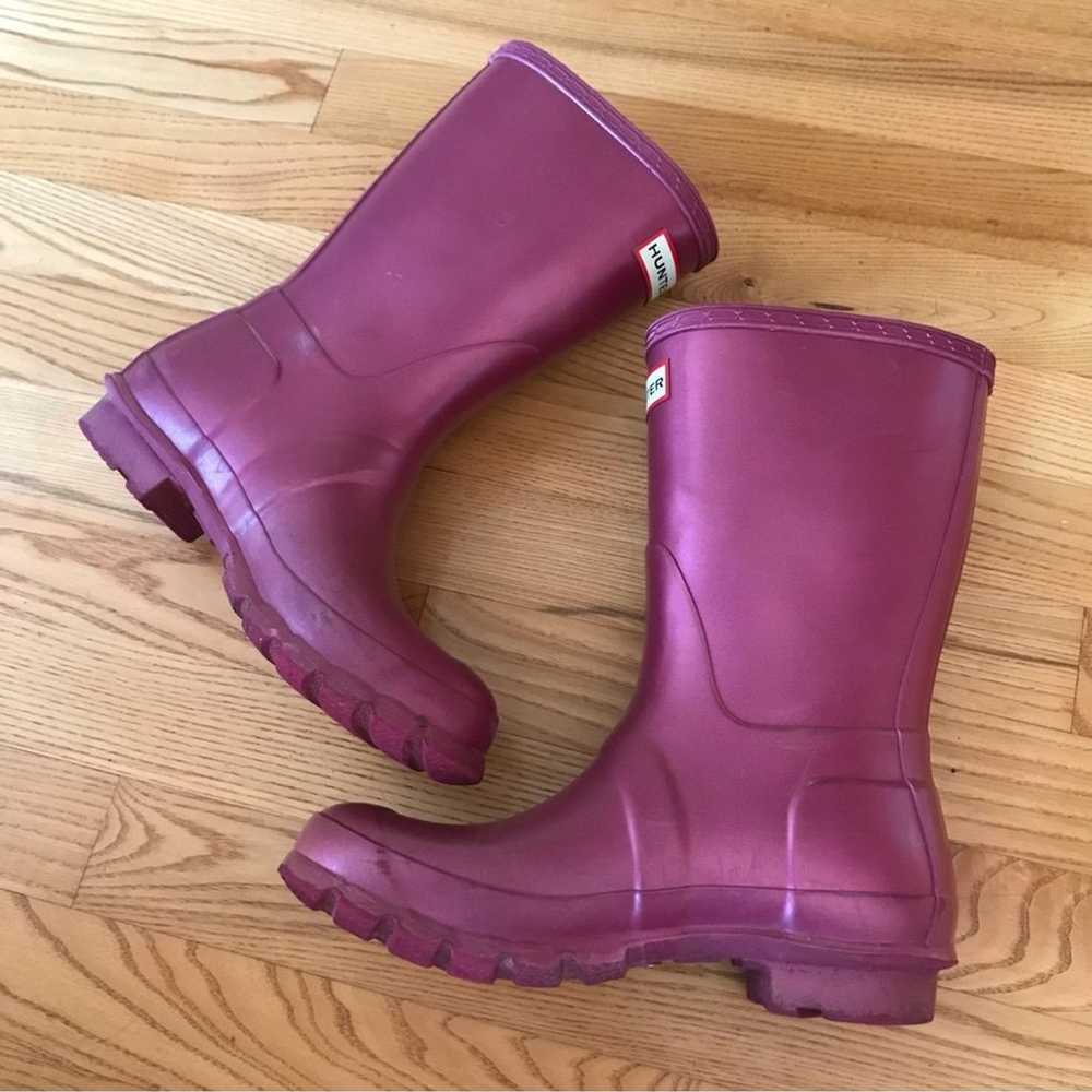 Hunter rain Boots original Nebula magenta fuschia… - image 4