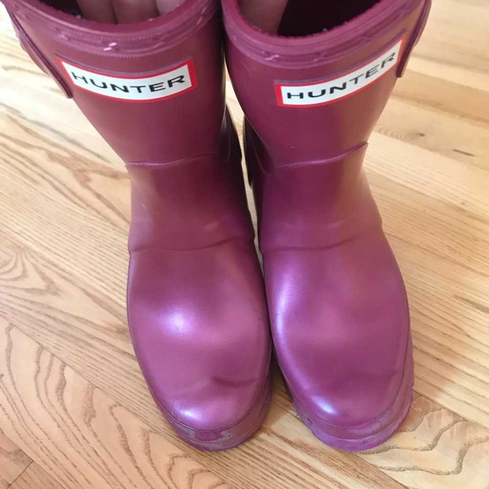 Hunter rain Boots original Nebula magenta fuschia… - image 5