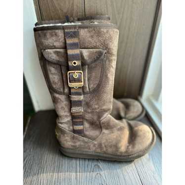 UGG Australia Retro" Cargo Tall Zip Brown Boots S… - image 1