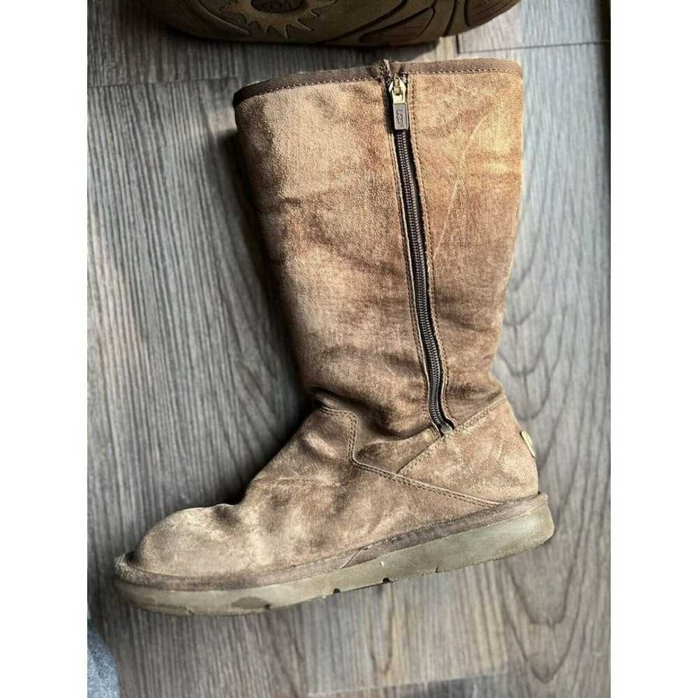 UGG Australia Retro" Cargo Tall Zip Brown Boots S… - image 2