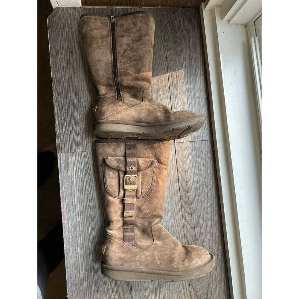 UGG Australia Retro" Cargo Tall Zip Brown Boots S… - image 4