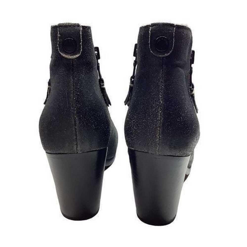 Rag & Bone Margot Black Distressed Leather Booties - image 5