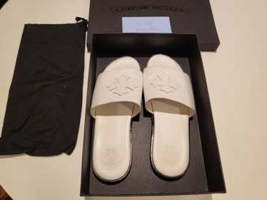 Chrome Hearts Chrome Hearts White Leather Sandals - image 1