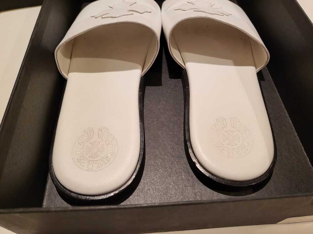 Chrome Hearts Chrome Hearts White Leather Sandals - image 3