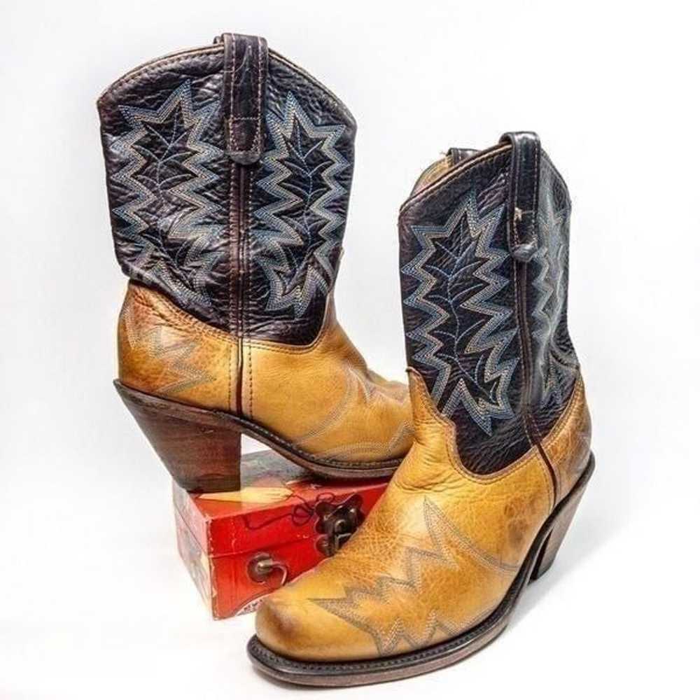 Vintage Double H Mid-Calf Leather Dress Boots Siz… - image 11