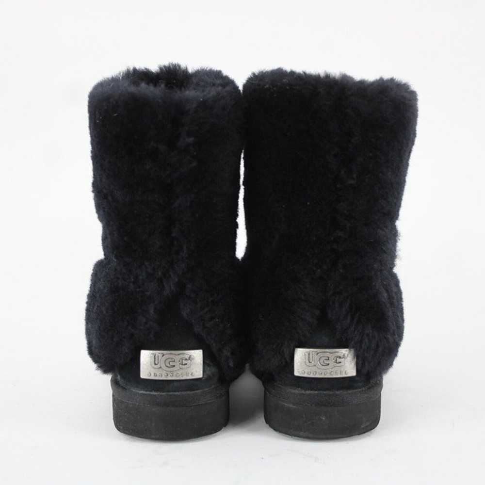 Ugg Australia Sz 8 Black Suede Outer Fur Insole C… - image 11