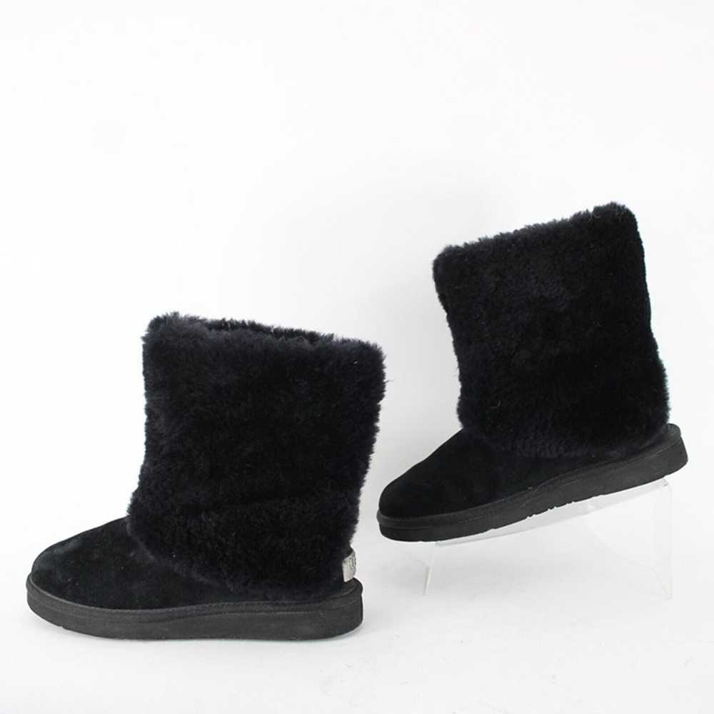 Ugg Australia Sz 8 Black Suede Outer Fur Insole C… - image 12