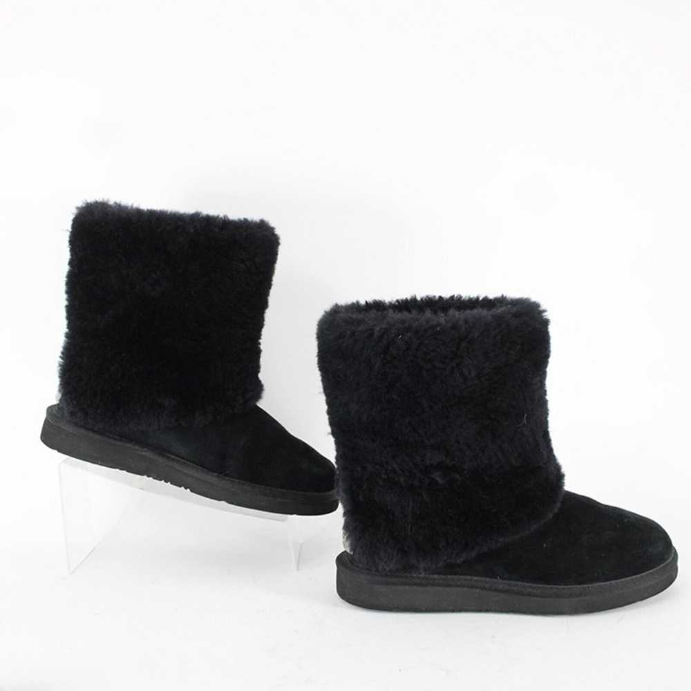 Ugg Australia Sz 8 Black Suede Outer Fur Insole C… - image 5