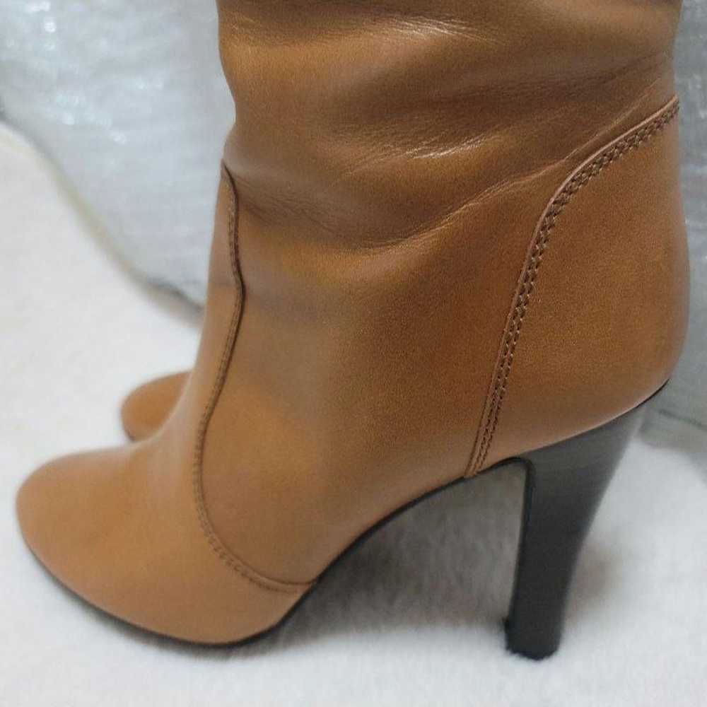 DIANA Leather Long Boots Camel Round Toe 24cm - image 5