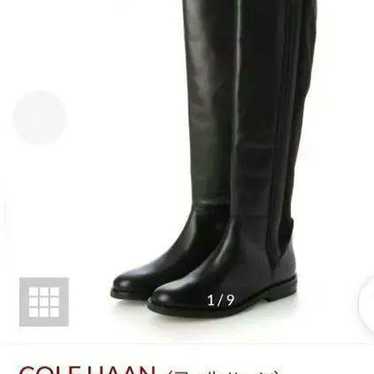 COLE HAAN Black Knee-High Boots