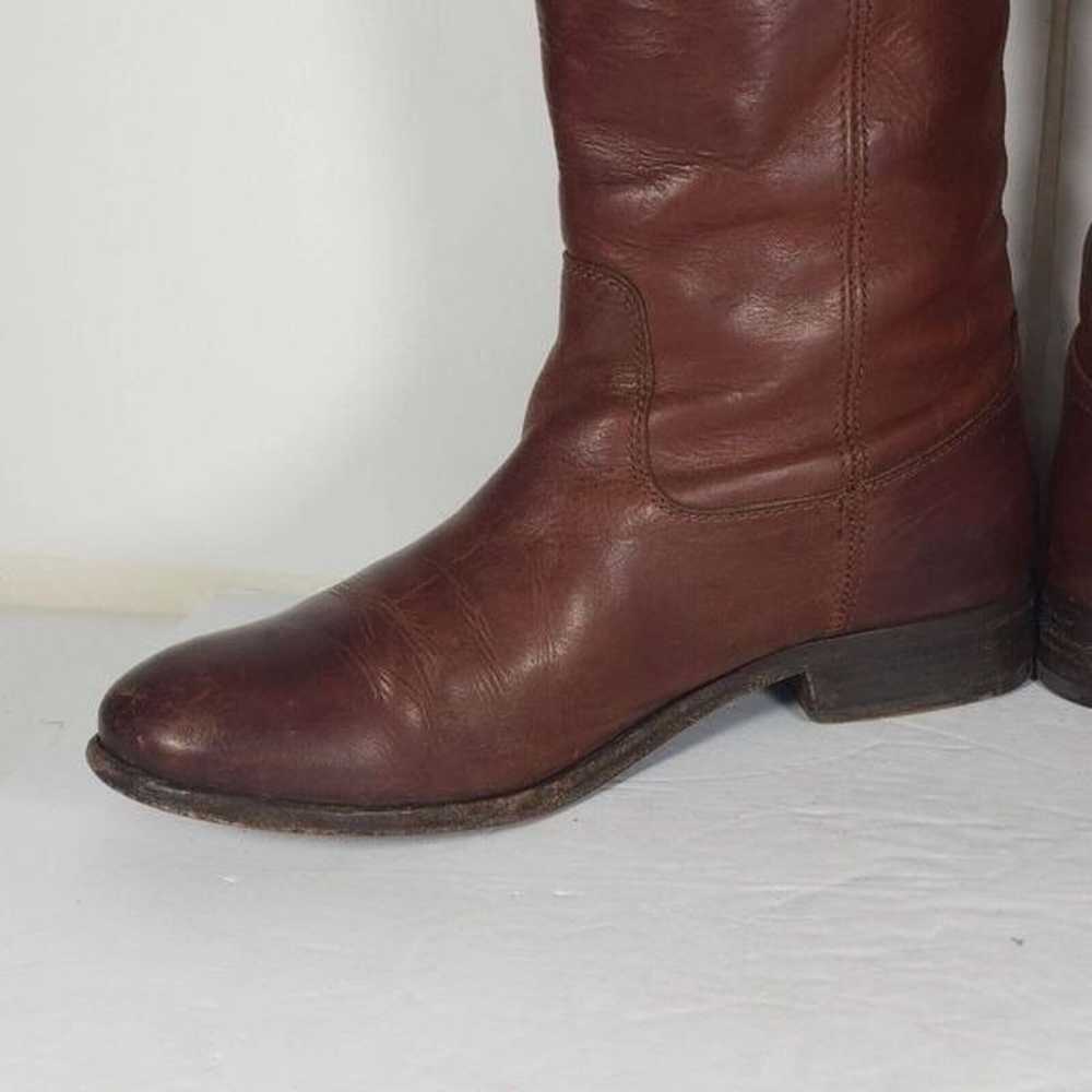 FRYE Women's Melissa US 6,5B Button Brown Leather… - image 11