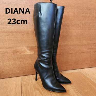 ■Popular DIANA■ Diana Long Leather Boots Leather F