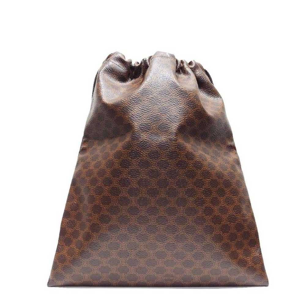 Vintage Céline Macadam Drawstring Pouch Bag Brown - image 2