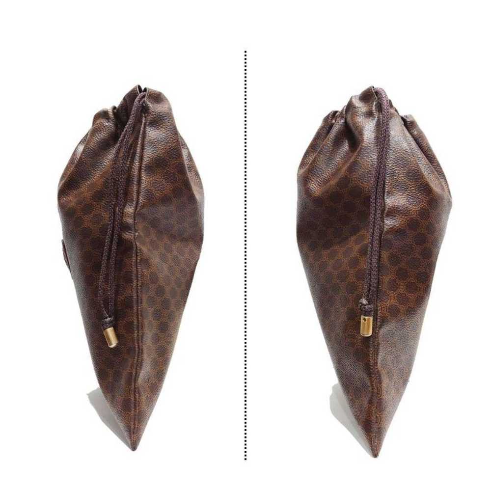 Vintage Céline Macadam Drawstring Pouch Bag Brown - image 3