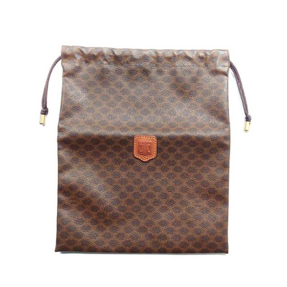 Vintage Céline Macadam Drawstring Pouch Bag Brown - image 5