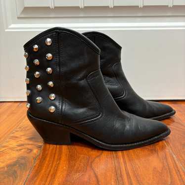 Marc Fisher LTD. Bailey Studded Black Leather West