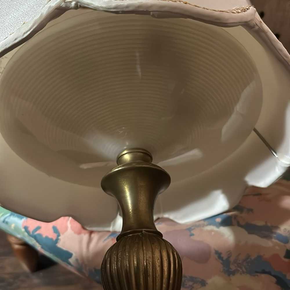 Vintage 1970’s Cloth hanging lamp. Very rare find! - image 2