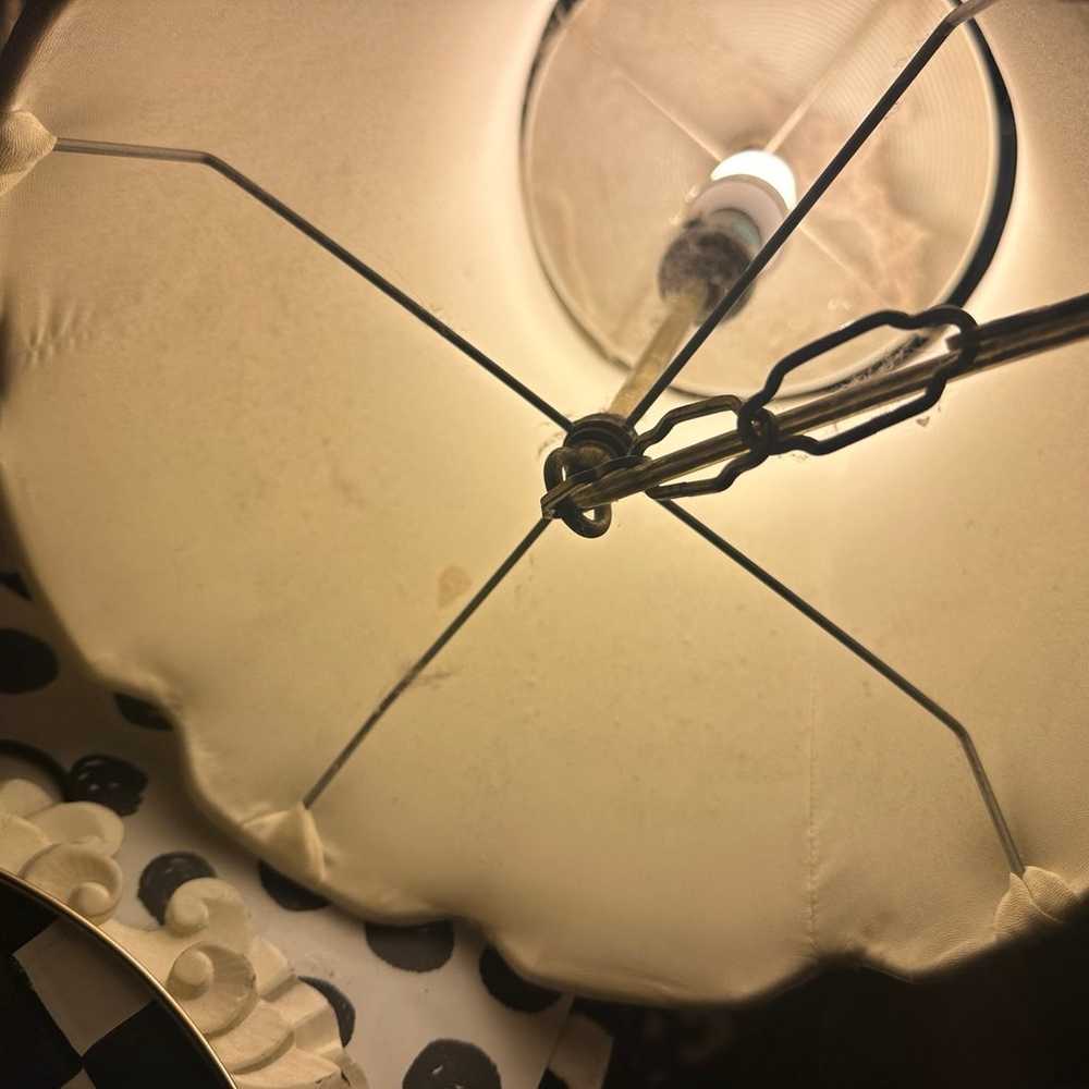 Vintage 1970’s Cloth hanging lamp. Very rare find! - image 9