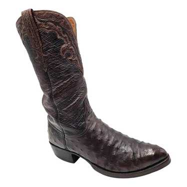 Resistol Ranch By Lucchese Exotic Ostrich Leg Cowboy Boots factory Mens Size 10.5D fairl