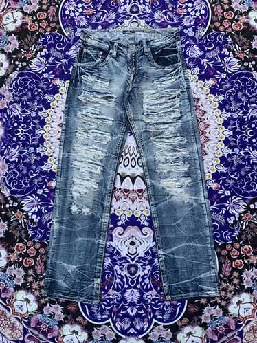 Art × Distressed Denim × Japanese Brand Japanese … - image 1