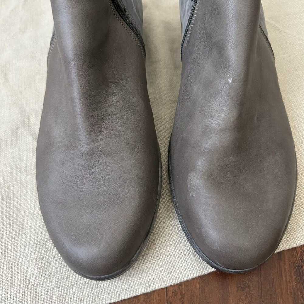 NWOB NAOT Helm Booties in Grey / Taupe Nubuck/Lea… - image 3