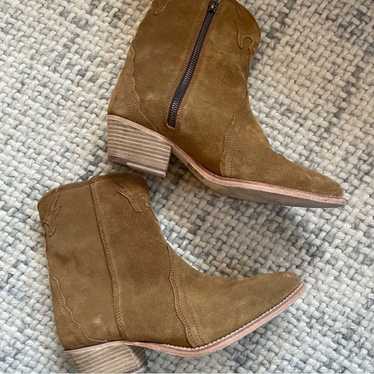 Free People Tan Suede New Frontier Western Boot 7.