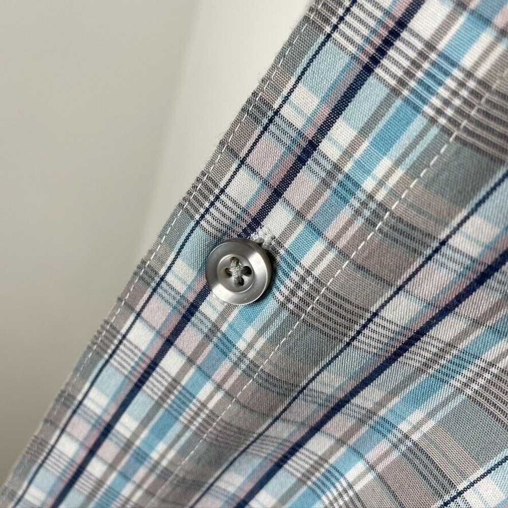 Original Penguin Penguin Original Blue Plaid Long… - image 5