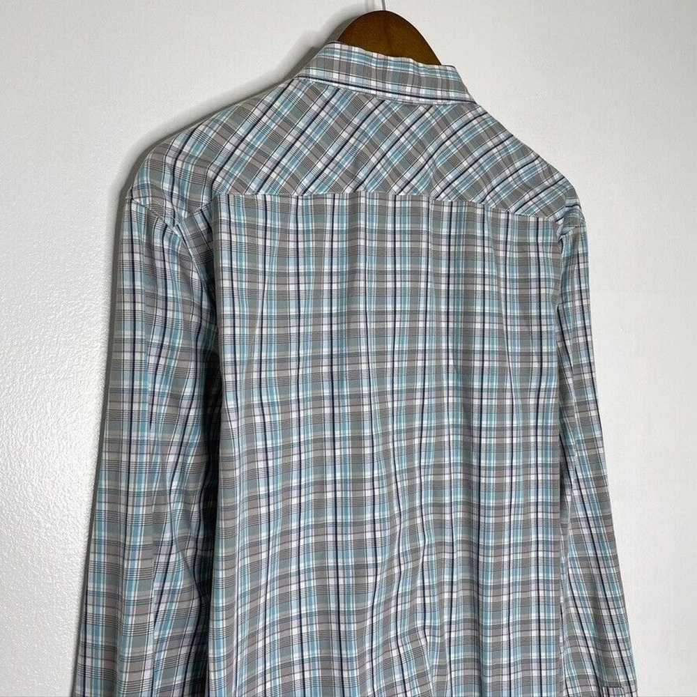 Original Penguin Penguin Original Blue Plaid Long… - image 7