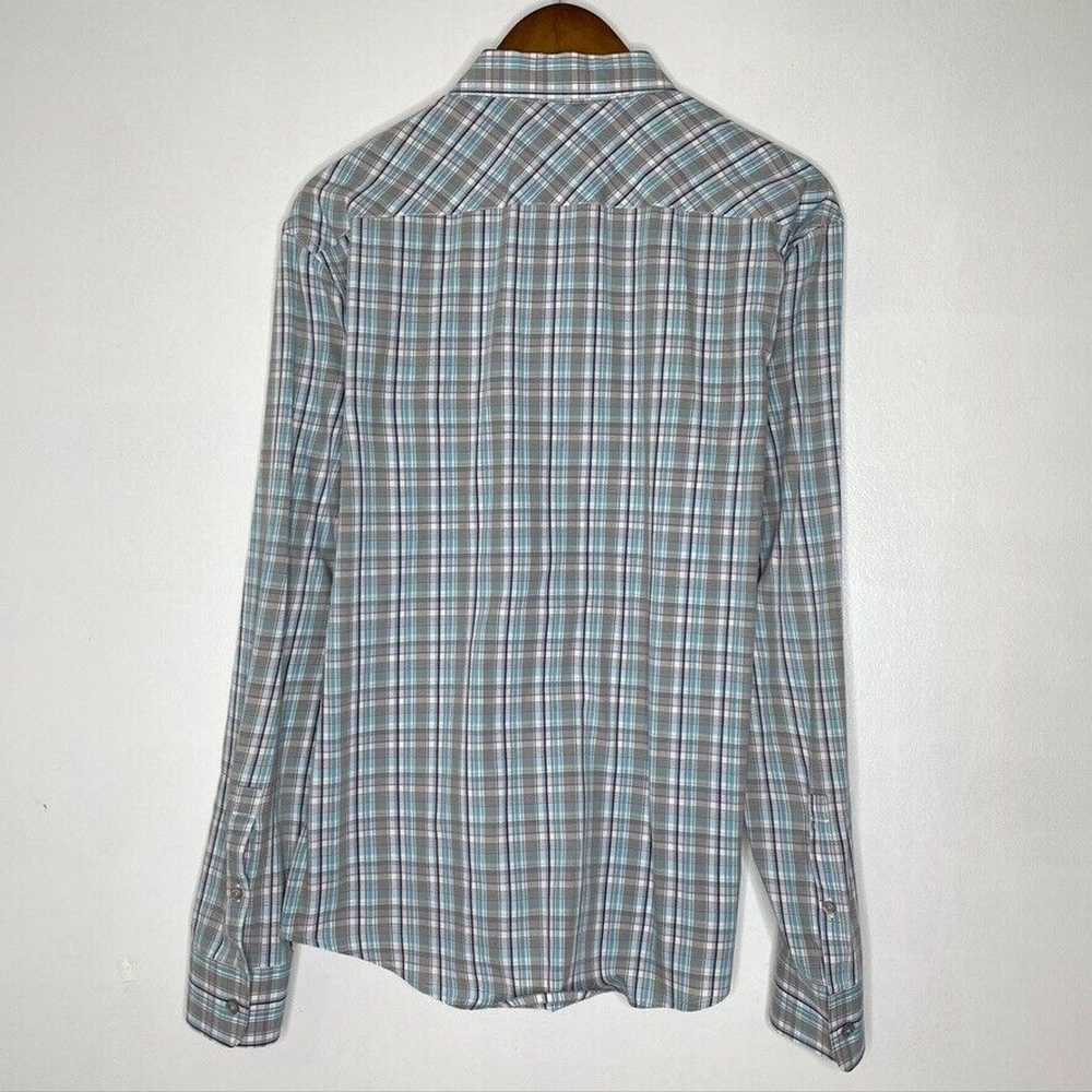 Original Penguin Penguin Original Blue Plaid Long… - image 8