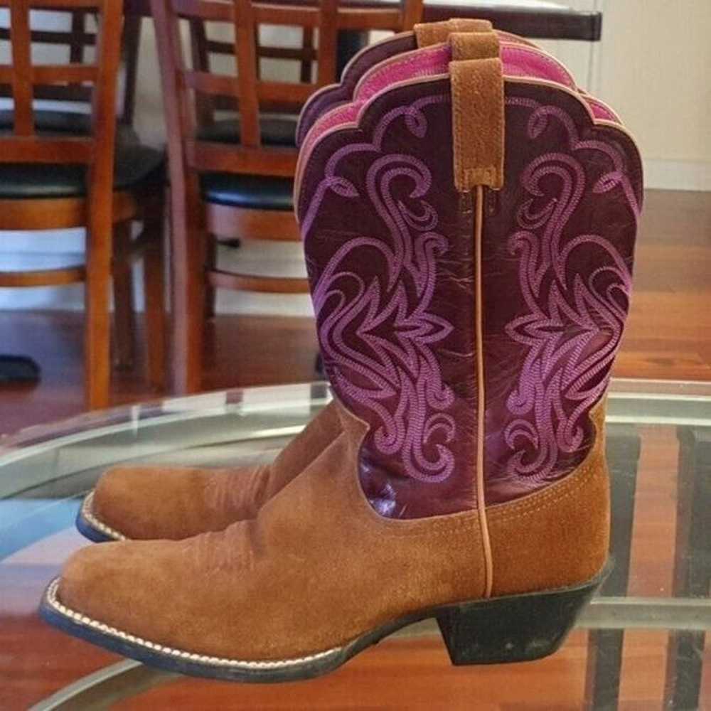 ARIAT Round Up Stockyards Western Boot Sze 8B - image 2