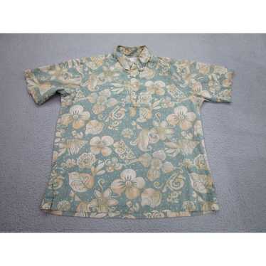 Reyn Spooner cheapest Reverse Print Hibiscus Hawaiian Button Shirt LRG