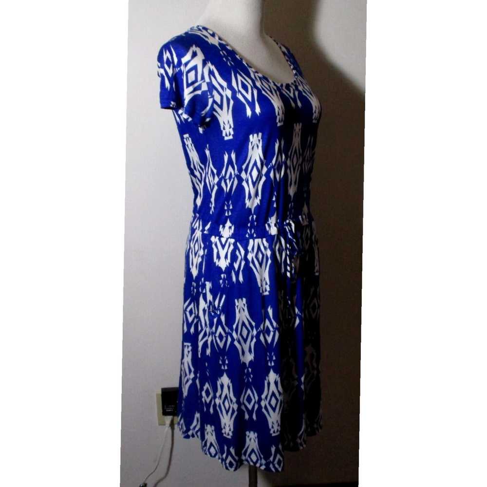 Vintage Fantastic Fawn Blue Cap Sleeve Midi Dress… - image 3