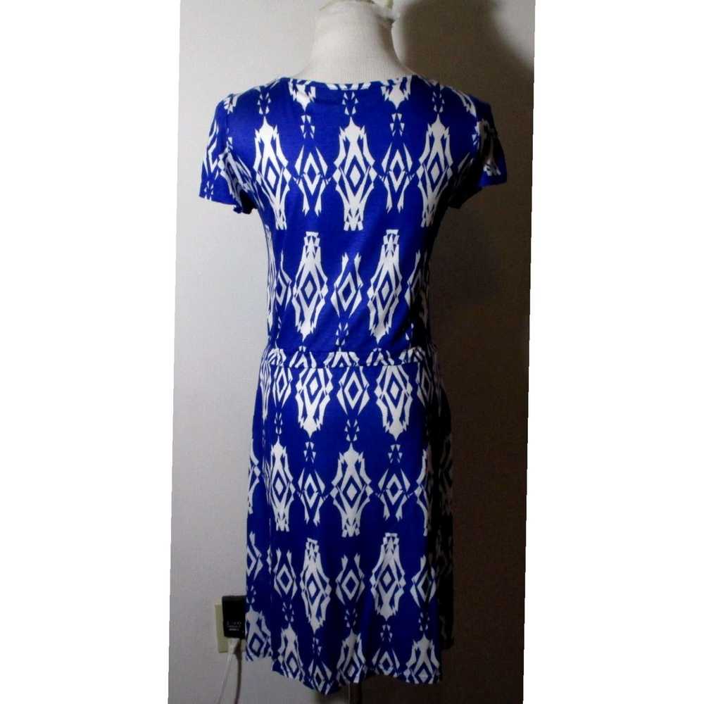 Vintage Fantastic Fawn Blue Cap Sleeve Midi Dress… - image 5